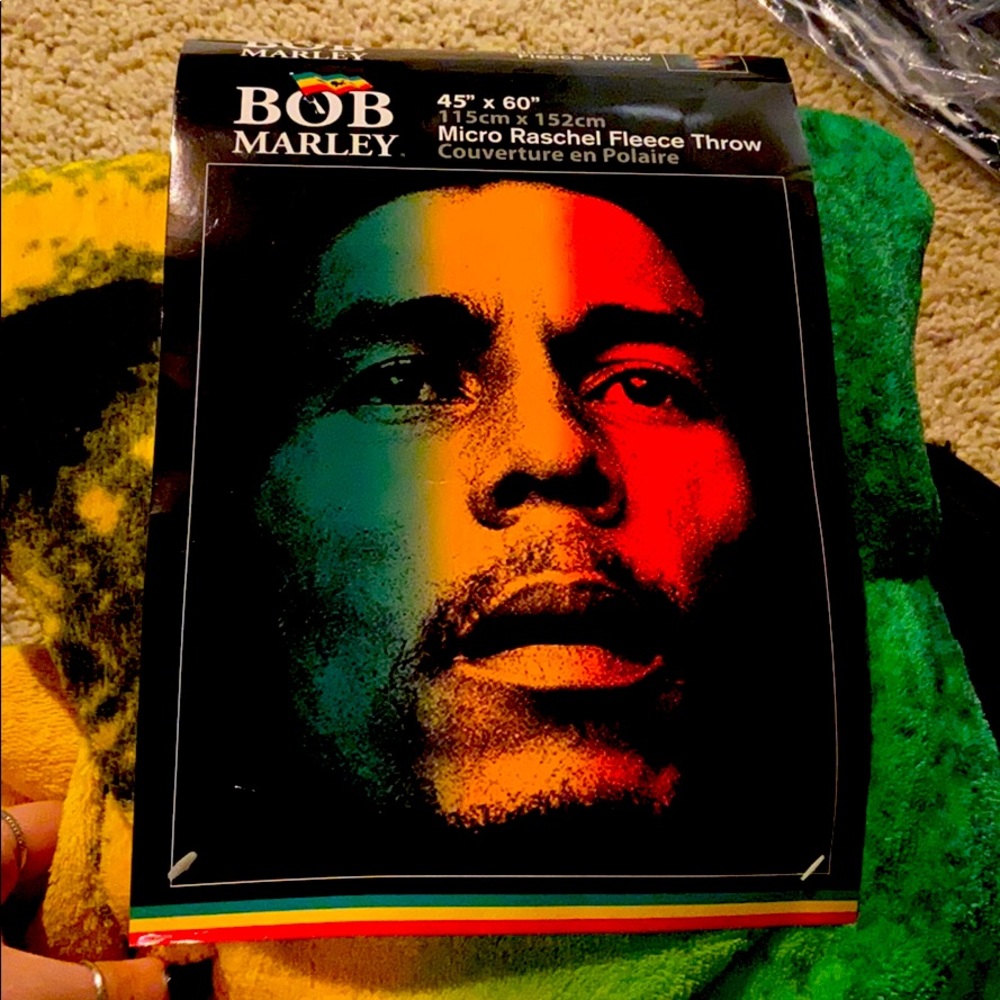 Bob Marley throw blanket